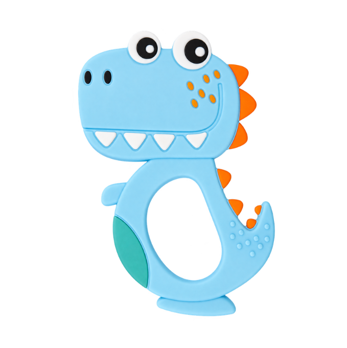 KidoThrive Dino Teether – Dinosaur-Shaped Baby Teething Toy